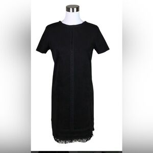 NWT Zara Black Fringe Dress